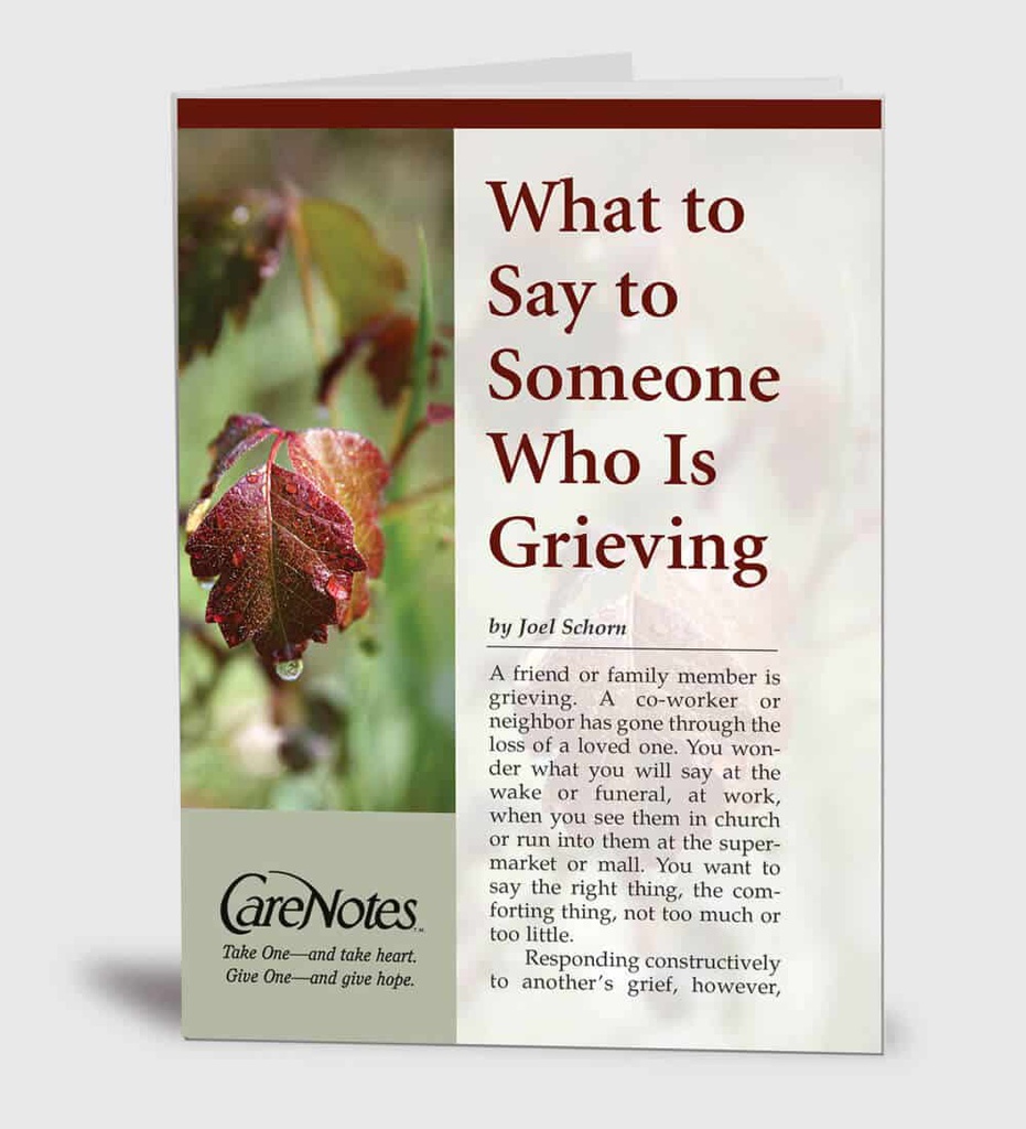 What to Say to Someone Who is Grieving