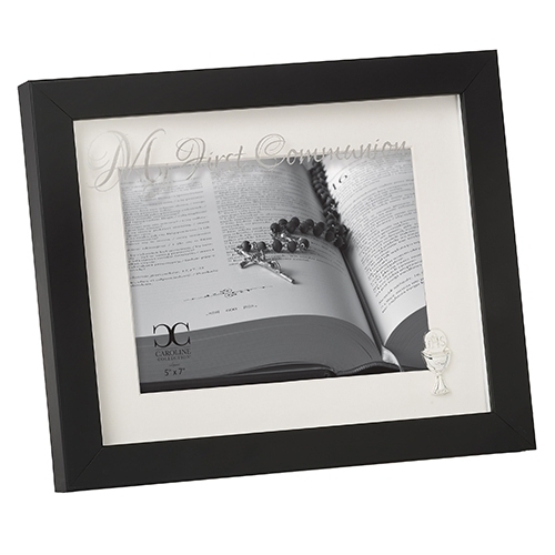 First Communion black frame 7x5 - Communion