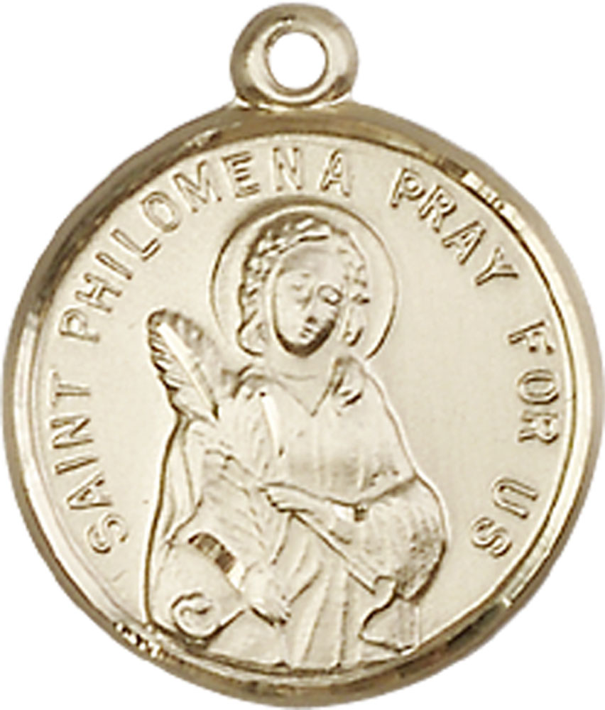 14kt Gold Filled Saint Philomena Medal