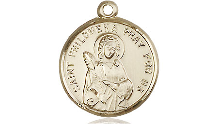 14kt Gold Filled Saint Philomena Medal