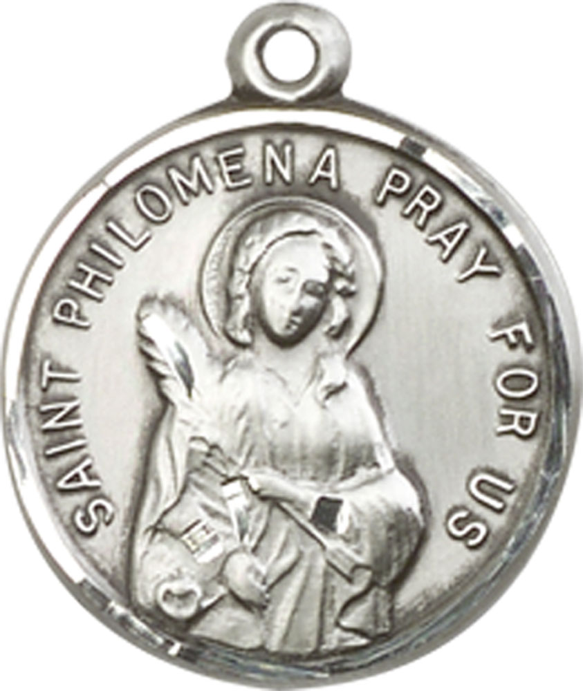 Sterling Silver Saint Philomena Medal