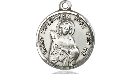 Sterling Silver Saint Philomena Medal