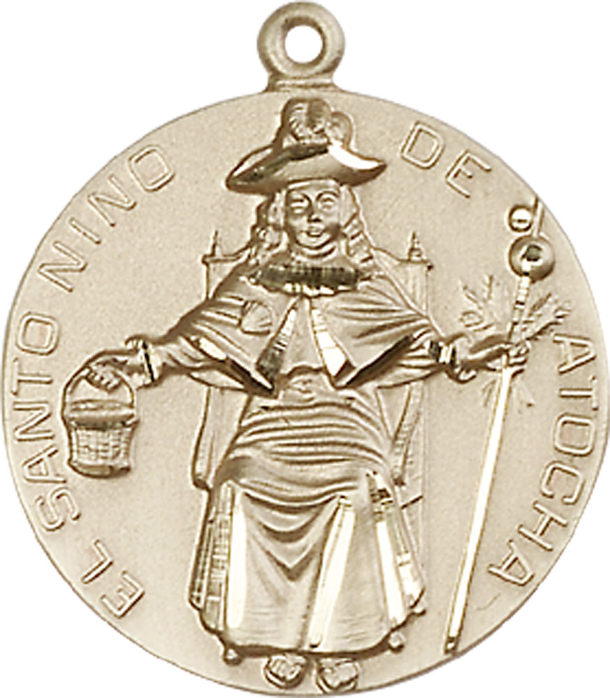 14kt Gold Filled Saint NiC_x0003_B1o de Atocha Medal