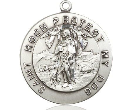 Sterling Silver Saint Roch Medal