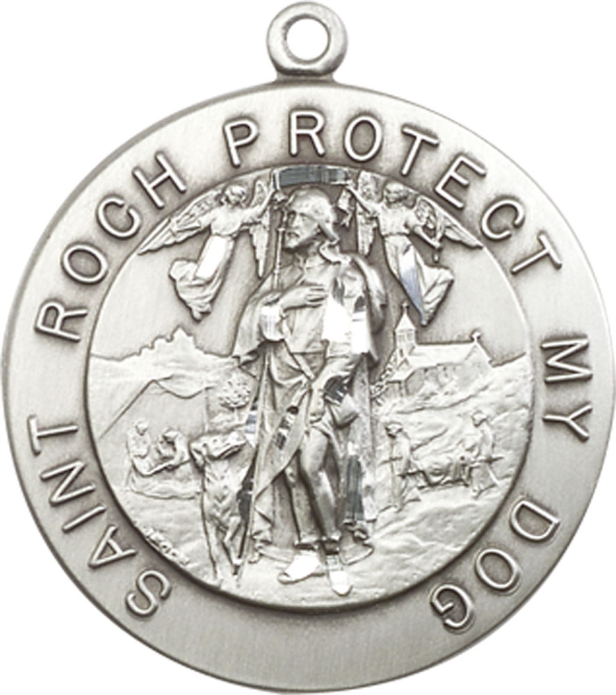 Sterling Silver Saint Roch Medal