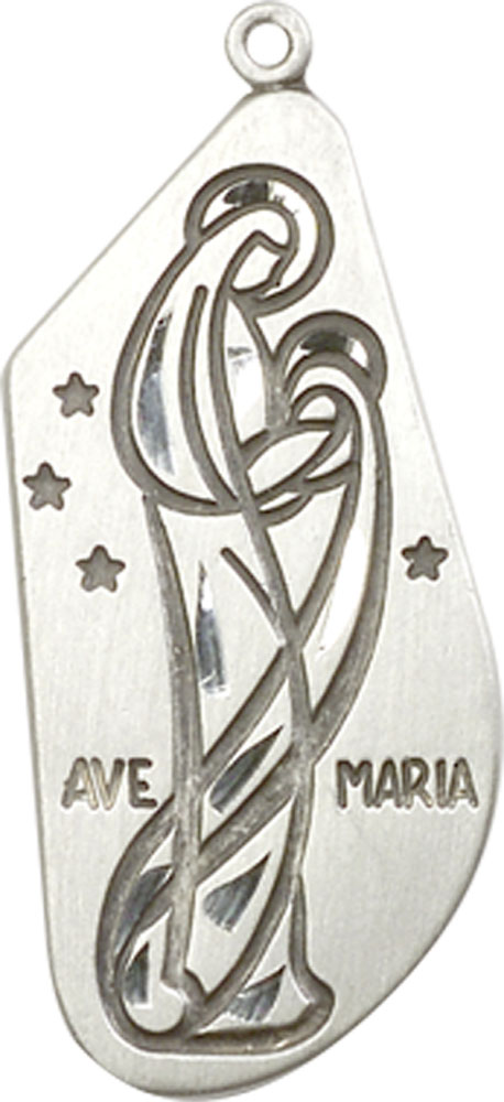 Sterling Silver Ave Maria Medal