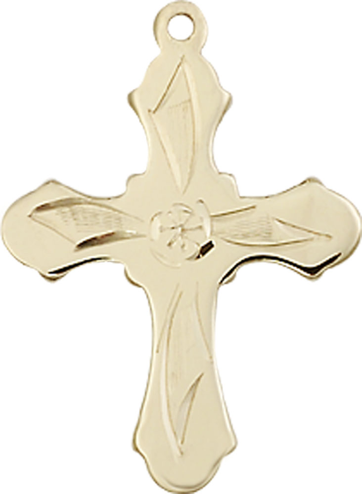 14kt Gold Cross Medal