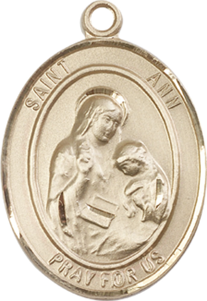 14kt Gold Filled Saint Ann Medal