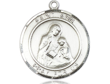 Sterling Silver Saint Ann Medal