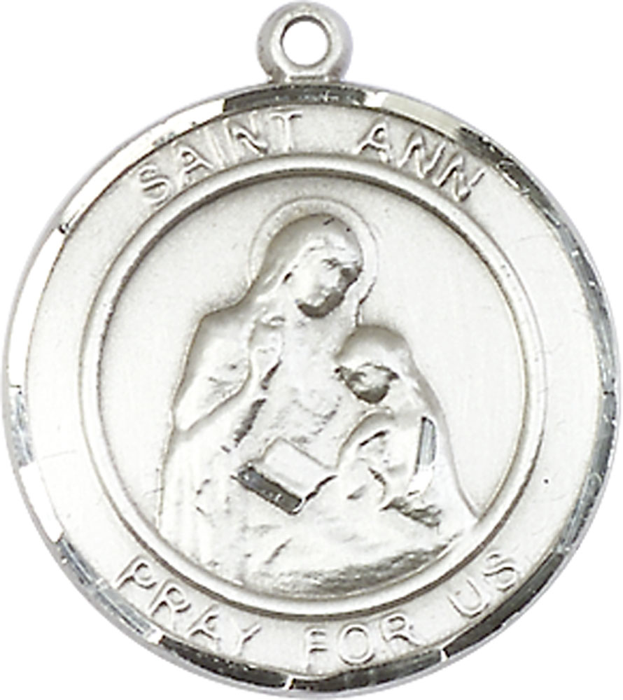 Sterling Silver Saint Ann Medal