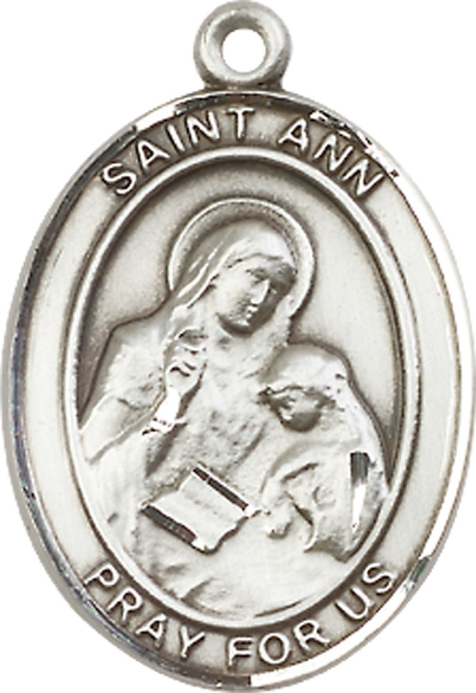 Sterling Silver Saint Ann Medal