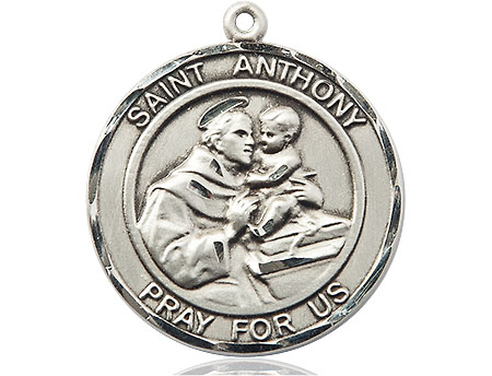 Sterling Silver Saint Anthony of Padua Medal