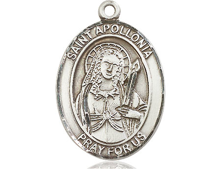 Sterling Silver Saint Apollonia Medal