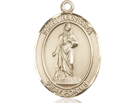 14kt Gold Filled Saint Barbara Medal