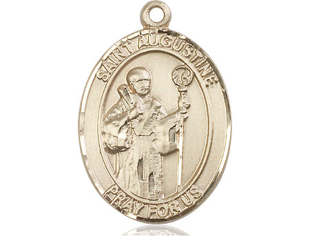 14kt Gold Filled Saint Augustine Medal