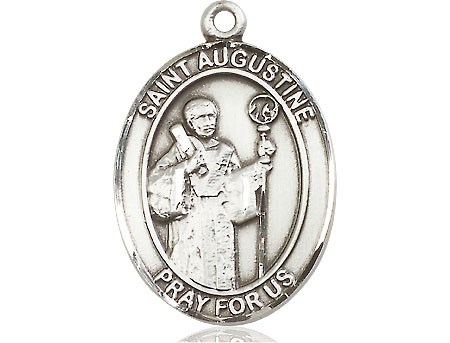 Sterling Silver Saint Augustine Medal