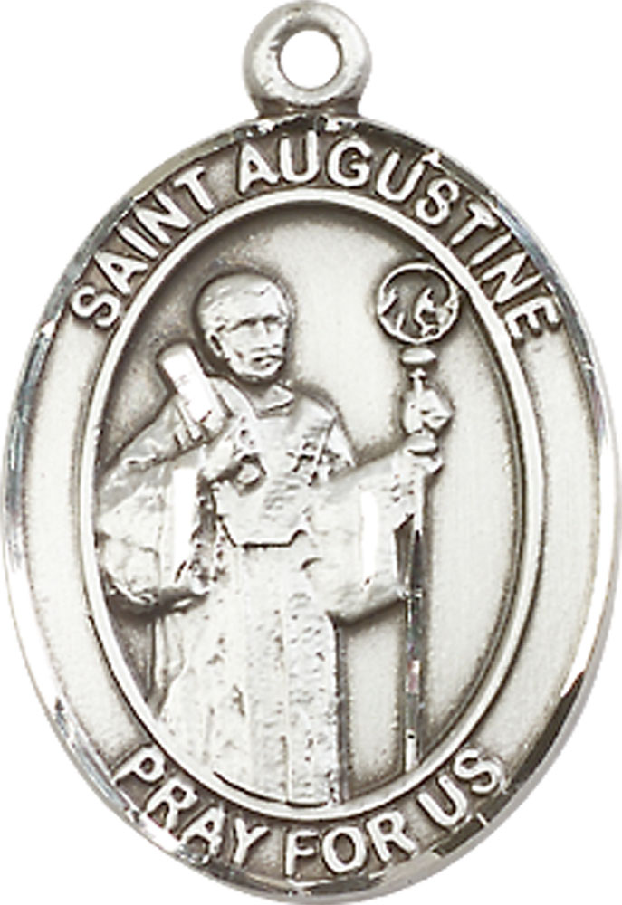 Sterling Silver Saint Augustine Medal