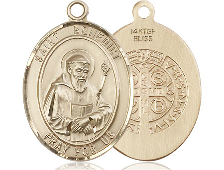 14kt Gold Filled Saint Benedict Medal