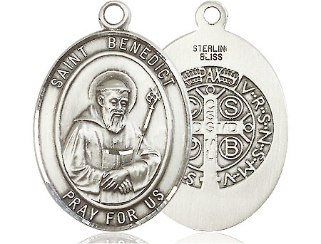 Sterling Silver Saint Benedict Medal