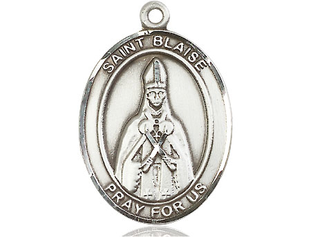 Sterling Silver Saint Blaise Medal