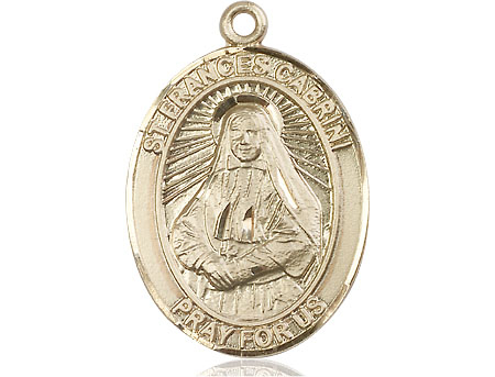 14kt Gold Filled Saint Frances Cabrini Medal