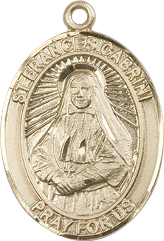 14kt Gold Filled Saint Frances Cabrini Medal