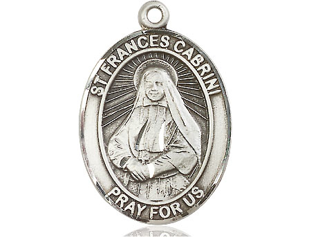 Sterling Silver Saint Frances Cabrini Medal