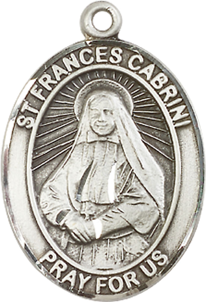 Sterling Silver Saint Frances Cabrini Medal