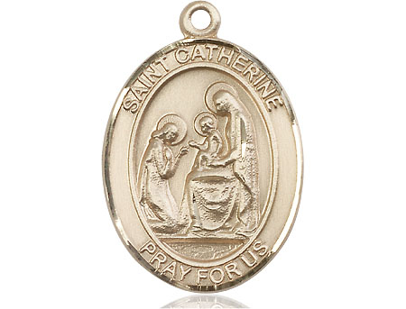 14kt Gold Filled Saint Catherine of Siena Medal