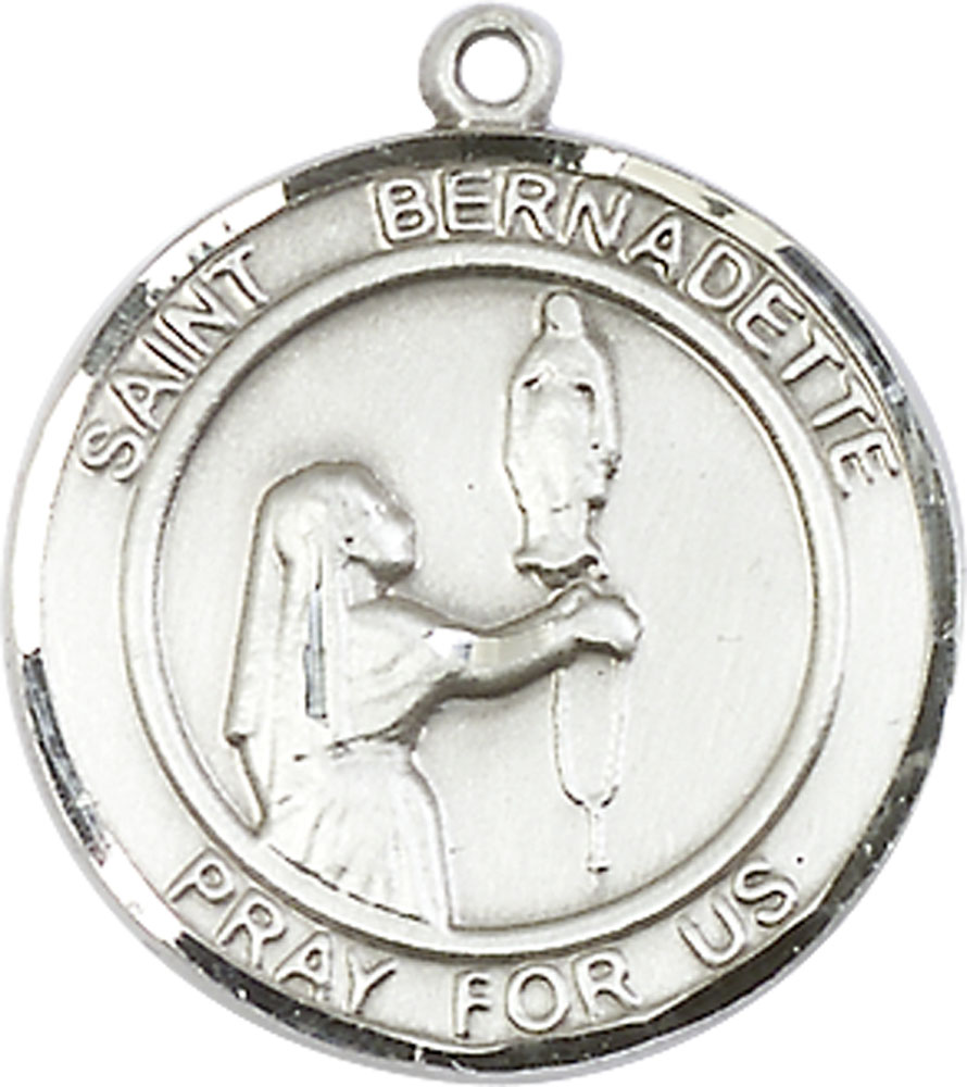 Sterling Silver Saint Bernadette Medal