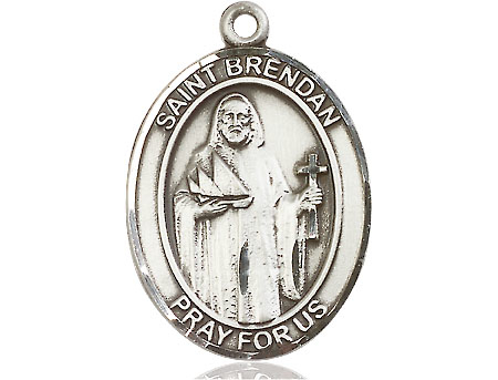 Sterling Silver Saint Brendan the Navigator Medal