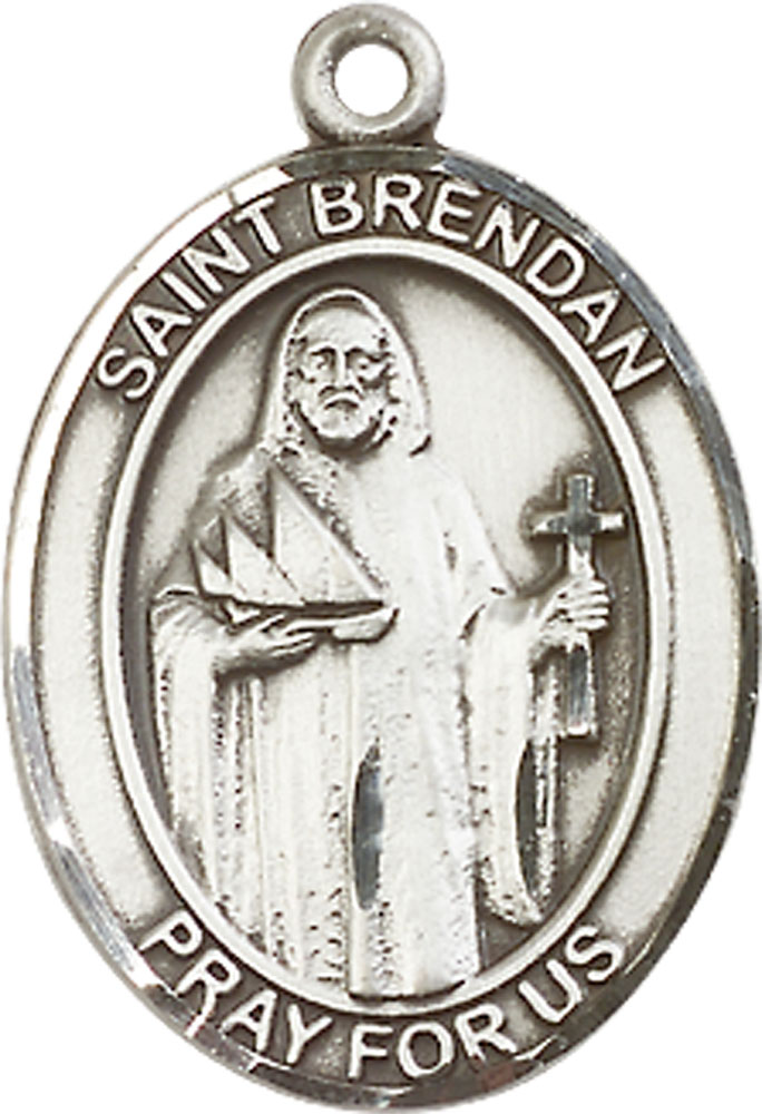 Sterling Silver Saint Brendan the Navigator Medal