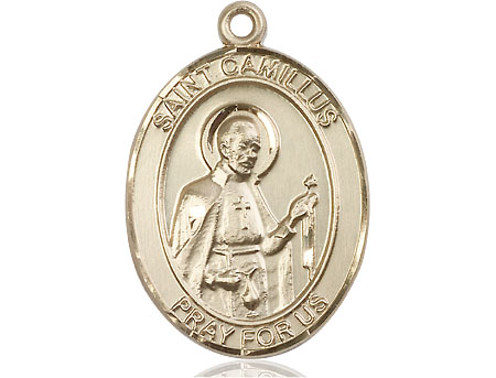 14kt Gold Filled Saint Camillus of Lellis Medal