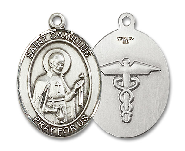 Sterling Silver Saint Camillus of Lellis Nurse Medal