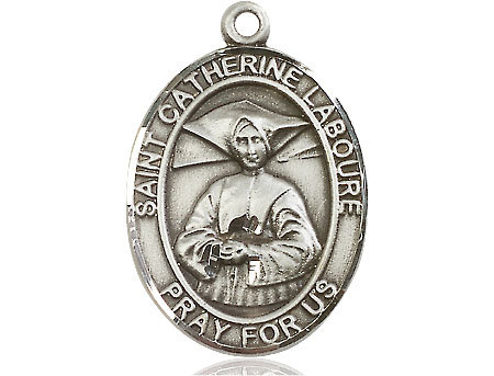 Sterling Silver Saint Catherine Laboure Medal