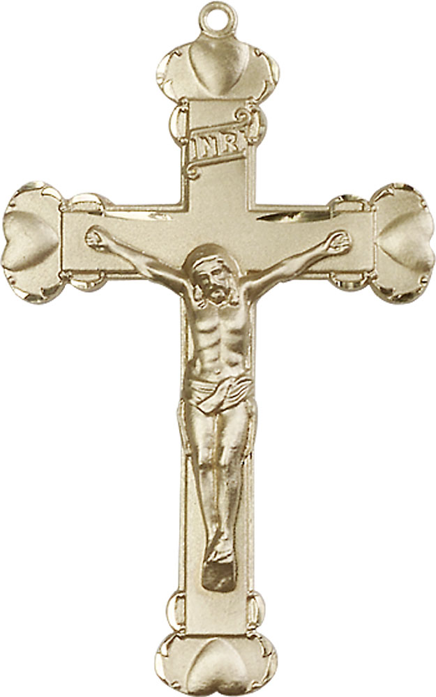 14kt Gold Filled Crucifix Medal