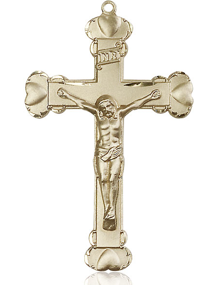 14kt Gold Filled Crucifix Medal