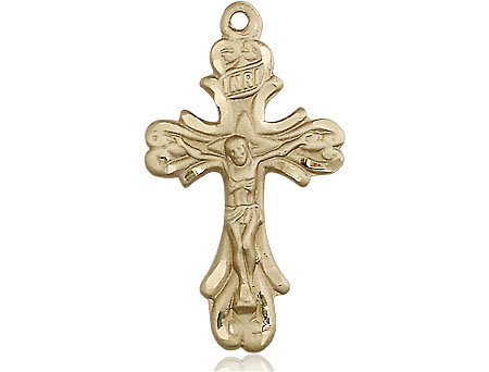 14kt Gold Filled Crucifix Medal