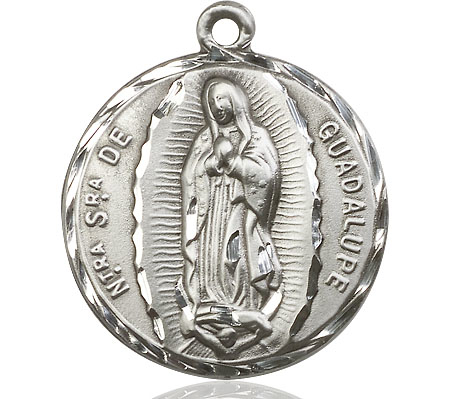 Sterling Silver Our Lady of Guadalupe Medal