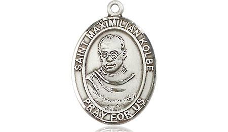 Sterling Silver Saint Maximilian Kolbe Medal - With Box