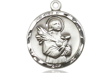 Sterling Silver Saint Lucy Medal