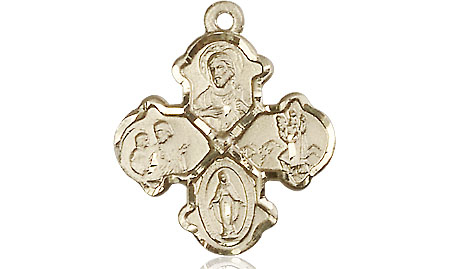 14kt Gold Filled 4-Way Medal