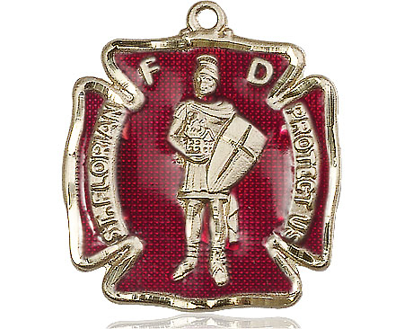 14kt Gold Filled Saint Florian Medal