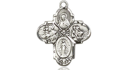 Sterling Silver 4-Way Medal