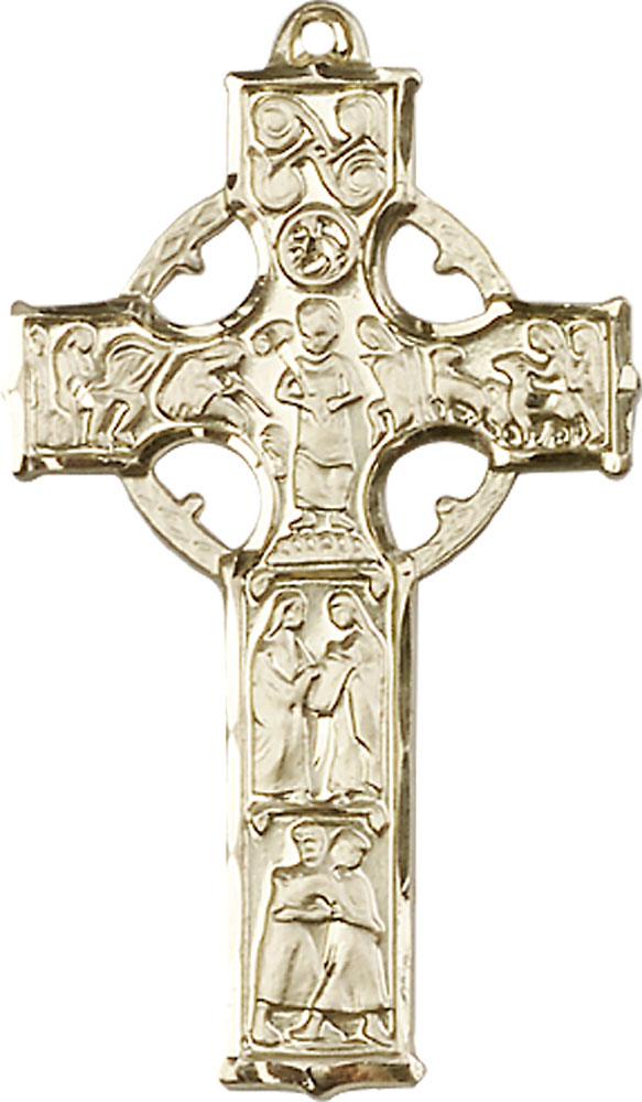 14kt Gold Filled Celtic Cross Medal