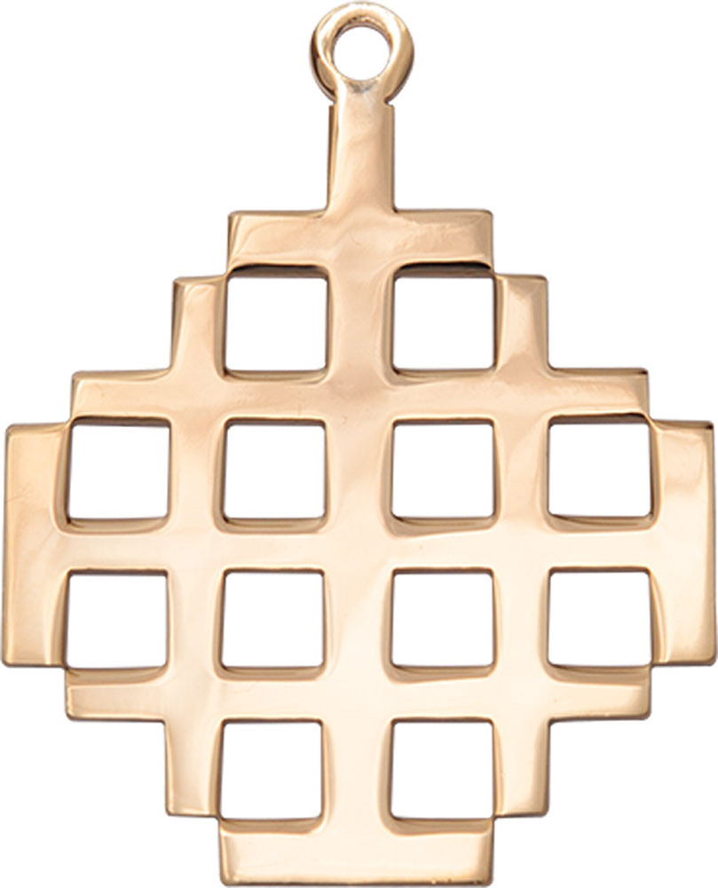 14kt Gold Filled Jerusalem Cross Medal