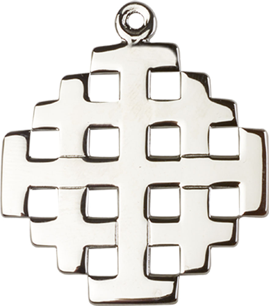 Sterling Silver Jerusalem Cross Medal