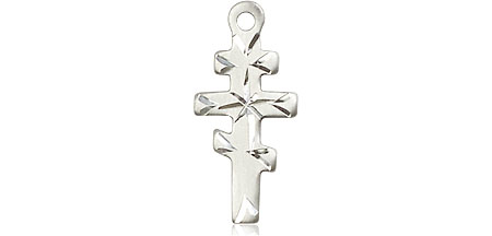 Sterling Silver Greek Orthadox Cross Medal