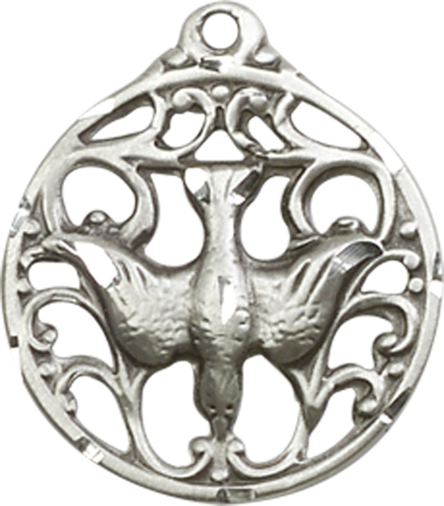 Sterling Silver Holy Spirit Medal