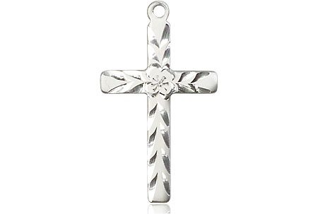 Sterling Silver Cross Medal - With Box